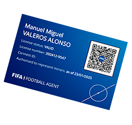 Tarjeta FIFA Frontal